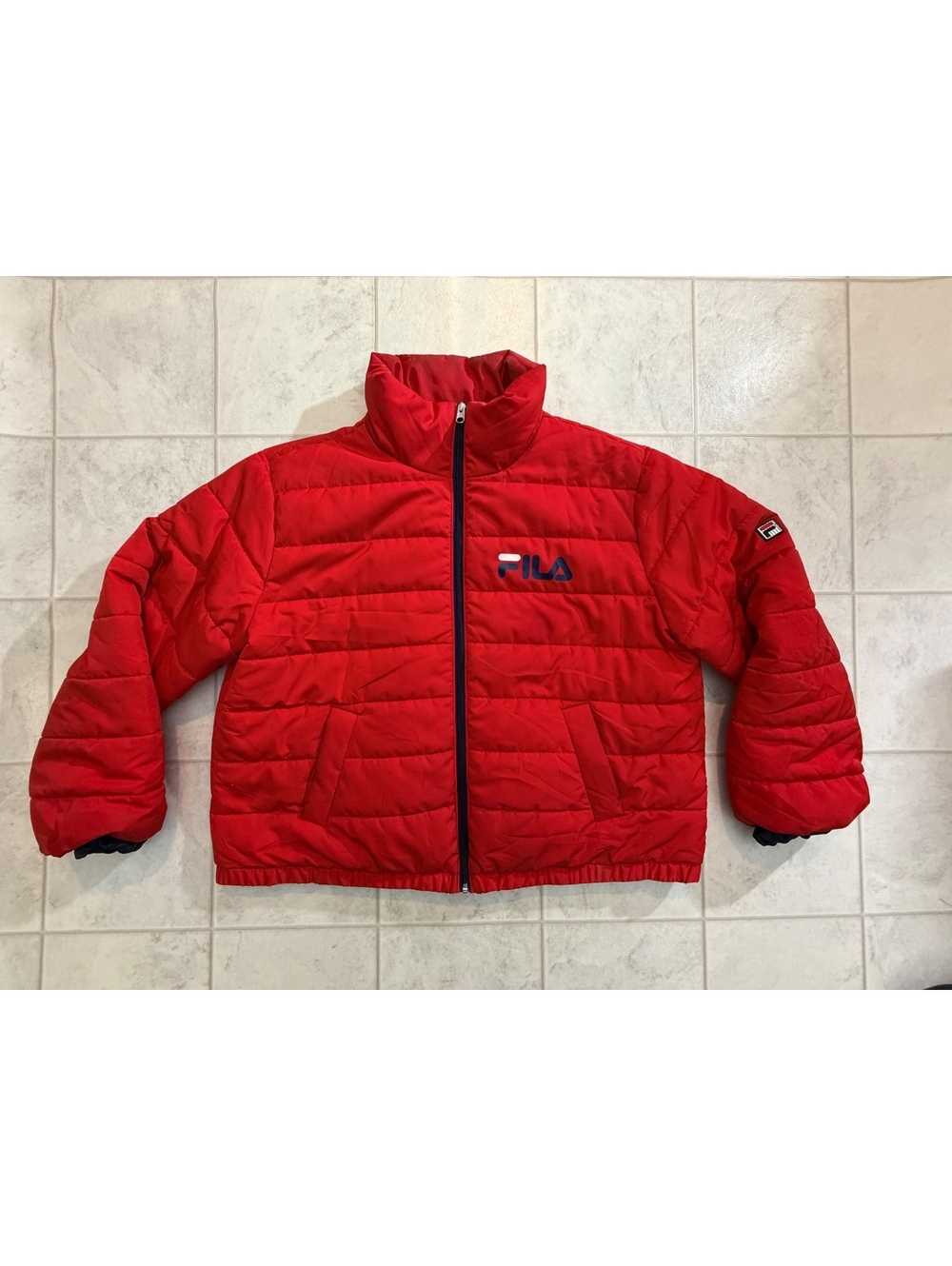FILA red puffer jacket